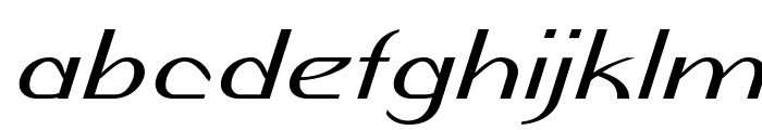 Morsel-ExtraexpandedItalic Font LOWERCASE
