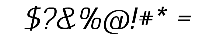 Morsel-Italic Font OTHER CHARS