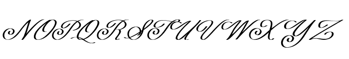 Mortimer-Italic Font UPPERCASE