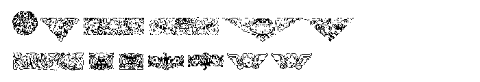 Mortised Ornaments Font UPPERCASE