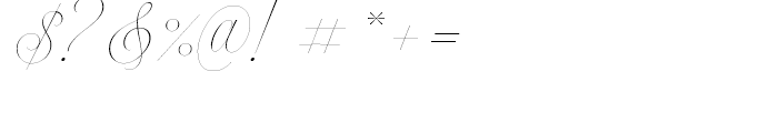 Model Standard Three Font OTHER CHARS