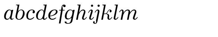 Modern 880 Italic Font LOWERCASE