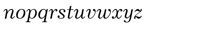 Modern 880 Italic Font LOWERCASE