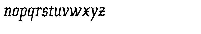 Modern B42 Regular Italic Font LOWERCASE
