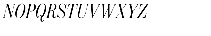Moderno FB Condensed Light Italic Font UPPERCASE