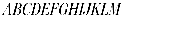 Moderno FB Condensed Regular Italic Font UPPERCASE