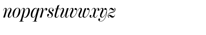 Moderno FB Condensed Regular Italic Font LOWERCASE