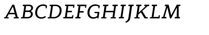 Modum Medium Italic Font UPPERCASE