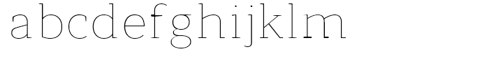 Modum Thin Font LOWERCASE