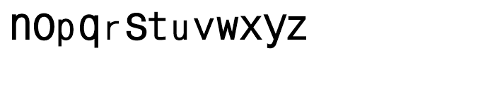 MonoCondensed Cyrillic Bold Font LOWERCASE