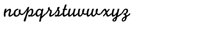 Monoline Script Regular Font LOWERCASE