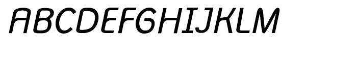 Monolith Sans Italic Font UPPERCASE