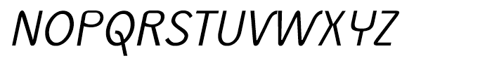 Monolith Sans Light Italic Font UPPERCASE