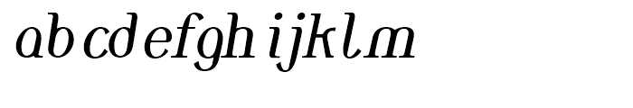 MonolithRoman Italic Font LOWERCASE