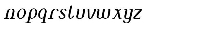 MonolithRoman Italic Font LOWERCASE