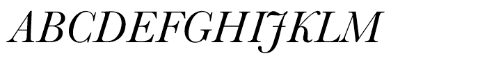 Monotype Baskerville Italic Font UPPERCASE