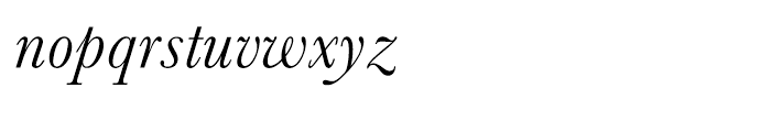 Monotype Baskerville Italic Font LOWERCASE