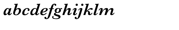 Monotype Baskerville Semi Bold Italic Font LOWERCASE