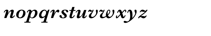 Monotype Baskerville Semi Bold Italic Font LOWERCASE