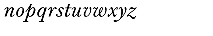 Monotype Baskerville eText Italic Font LOWERCASE