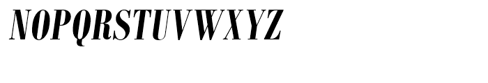 Monotype Bodoni Bold Condensed Italic Font UPPERCASE