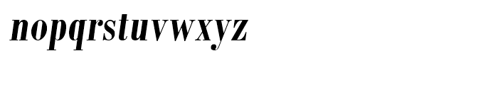 Monotype Bodoni Bold Condensed Italic Font LOWERCASE