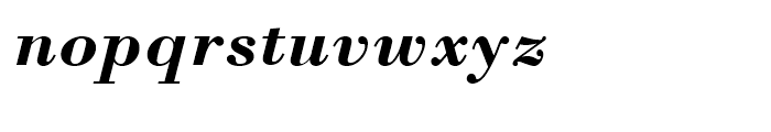 Monotype Bodoni Bold Italic Font LOWERCASE