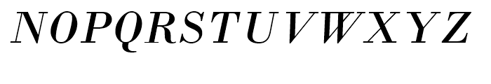 Monotype Bodoni Italic Font UPPERCASE