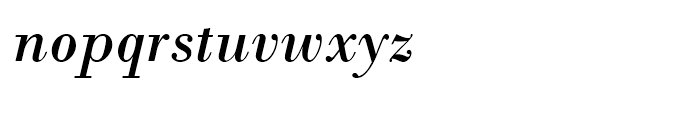 Monotype Bodoni Italic Font LOWERCASE