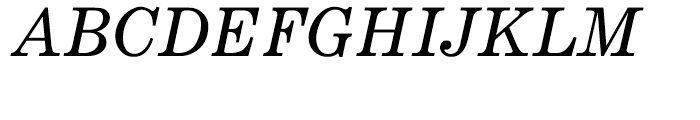 Monotype Century Expanded Italic Font UPPERCASE