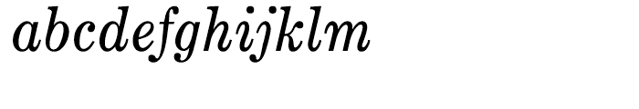 Monotype Century Expanded Italic Font LOWERCASE