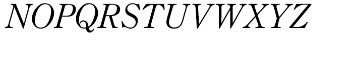 Monotype Century Old Style Italic Font UPPERCASE
