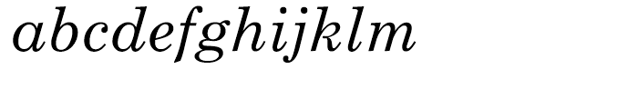 Monotype Century Schoolbook Cyrillic Italic Font LOWERCASE