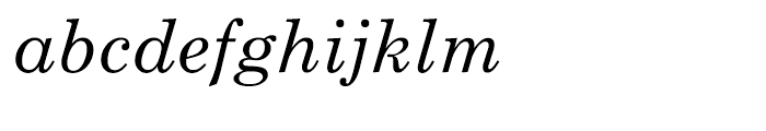 Monotype Century Schoolbook Greek Italic Font LOWERCASE