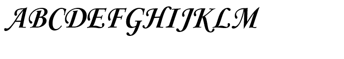 Monotype Corsiva Bold Italic Font UPPERCASE