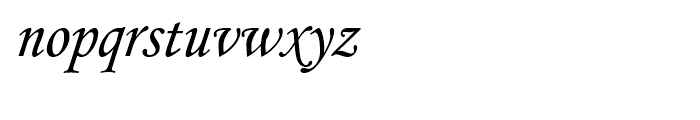 Monotype Corsiva Italic Font LOWERCASE