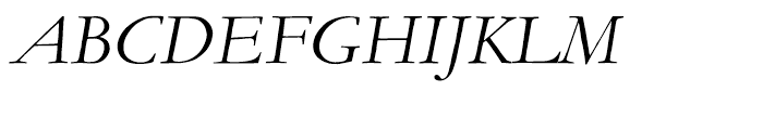 Monotype Garamond Alt Italic Font UPPERCASE