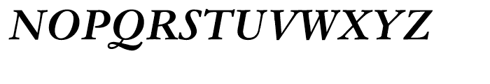 Monotype Garamond Bold Italic Font UPPERCASE