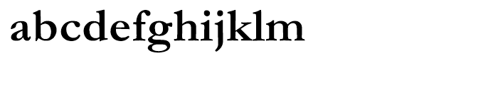 Monotype Garamond Bold Font LOWERCASE
