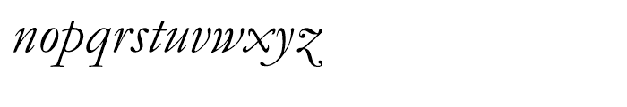 Monotype Garamond Italic Font LOWERCASE