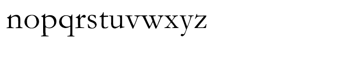 Monotype Garamond Roman Font LOWERCASE