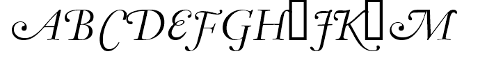 Monotype Garamond Swash Font UPPERCASE