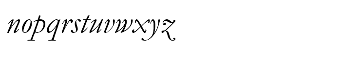 Monotype Garamond WGL Italic Font LOWERCASE