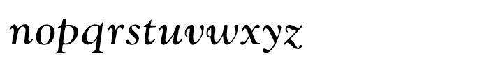 Monotype Goudy Catalogue Italic Font LOWERCASE