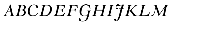 Monotype Goudy Modern Italic Font UPPERCASE