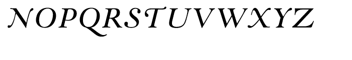 Monotype Goudy Modern Italic Font UPPERCASE
