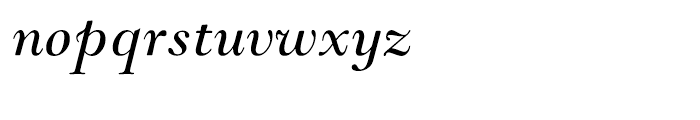 Monotype Goudy Modern Italic Font LOWERCASE