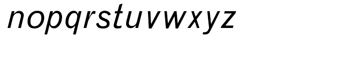 Monotype Grotesque Italic Font LOWERCASE