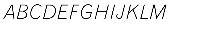 Monotype Grotesque Light Italic Font UPPERCASE