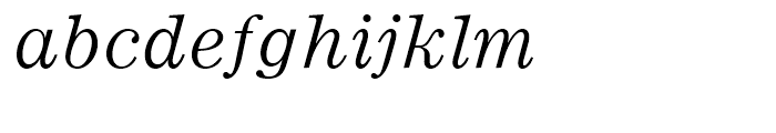 Monotype Ionic Italic Font LOWERCASE